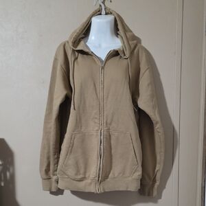 Fashion Nova Tan Hoodie Sweater